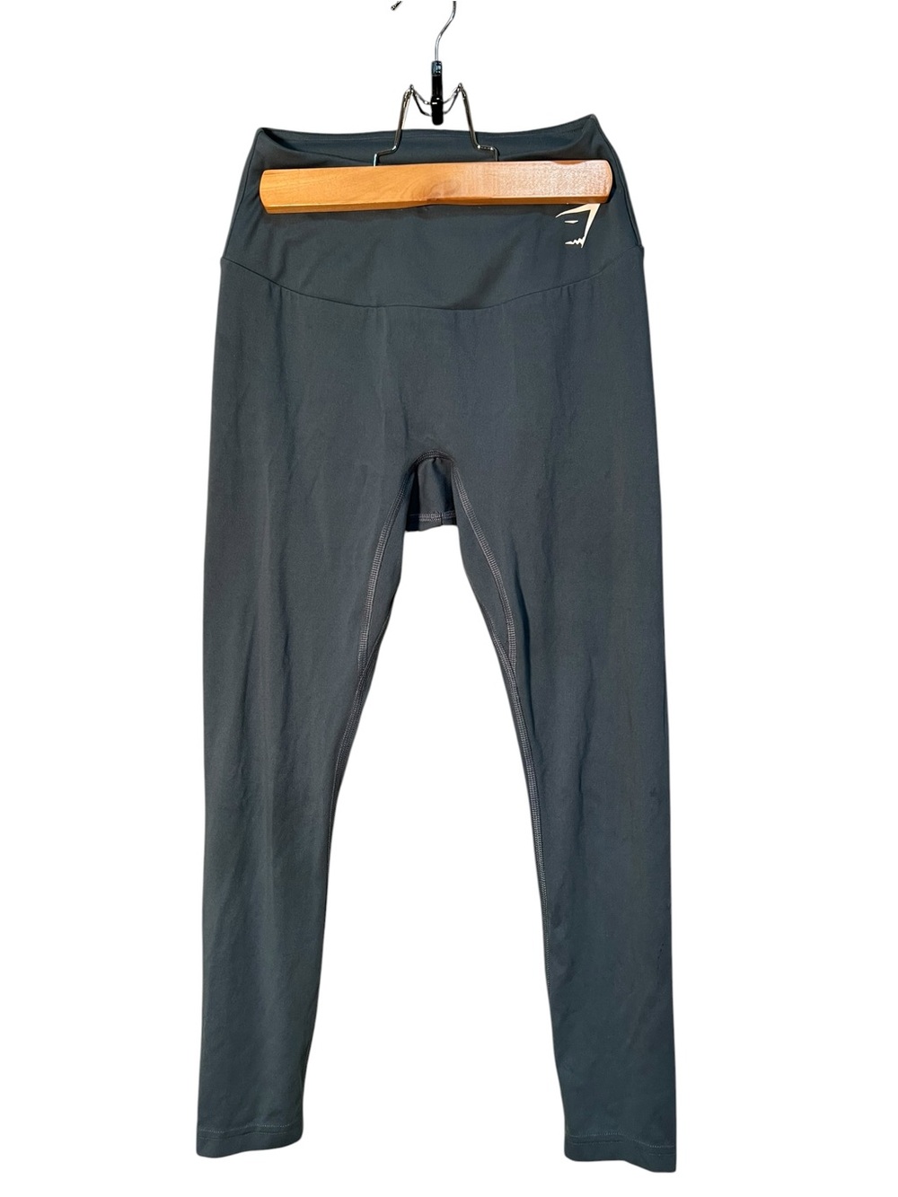 Gymshark Women’s Size XS Leggings Blue Green Gray Cropped Mid-Rise Stretch